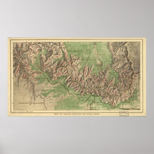 Nationaal park Grand Canyon Poster (Voorkant)
