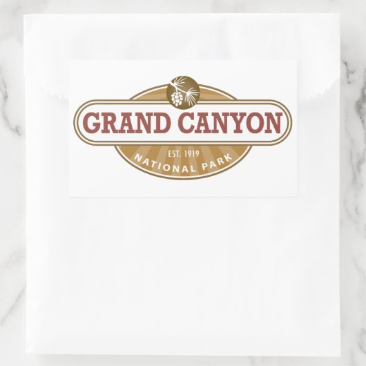 Nationaal park Grand Canyon Rechthoekige Sticker (Tas)