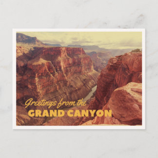 Nationaal park Grand Canyon Retro Vintage Reis Briefkaart