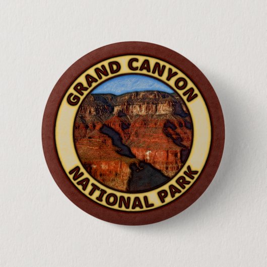 Nationaal park Grand Canyon Ronde Button 5,7 Cm (Voorkant)