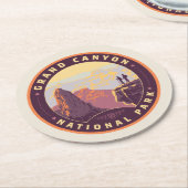 Nationaal park Grand Canyon Ronde Kartonnen Onderzetter (Gebogen)