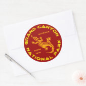 Nationaal park Grand Canyon Ronde Sticker (Envelop)