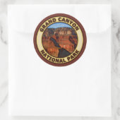 Nationaal park Grand Canyon Ronde Sticker (Tas)