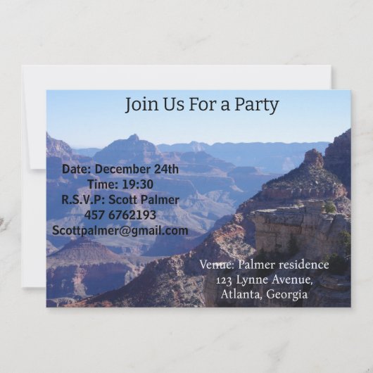 Nationaal park Grand Canyon, South Rim Kaart (Voorkant)