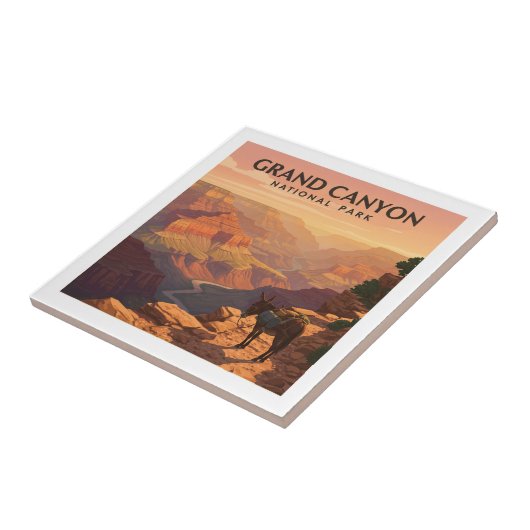 Nationaal park  Grand Canyon Tegeltje (Zijkant)