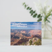 Nationaal park Grand Canyon tijdens regendouche Briefkaart (Staand voorkant)