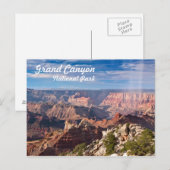 Nationaal park Grand Canyon tijdens regendouche Briefkaart (Voorkant / Achterkant)