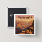 Nationaal park Grand Canyon Vierkante Button 5,1 Cm (Voorkant /achterkant)