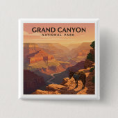 Nationaal park Grand Canyon Vierkante Button 5,1 Cm (Voorkant)