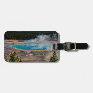 Nationaal park Grand Prismatic Spring Yellowstone Bagagelabel