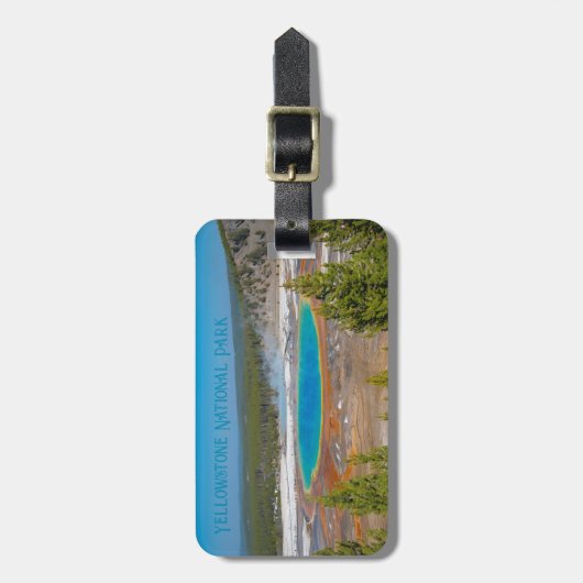 Nationaal park Grand Prismatic Spring Yellowstone Bagagelabel (Voorkant verticaal)