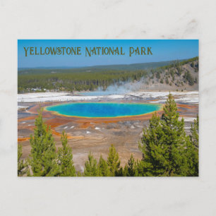 Nationaal park Grand Prismatic Spring Yellowstone Briefkaart