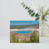 Nationaal park Grand Prismatic Spring Yellowstone Briefkaart (Staand voorkant)