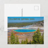 Nationaal park Grand Prismatic Spring Yellowstone Briefkaart (Voorkant / Achterkant)