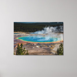 Nationaal park Grand Prismatic Spring Yellowstone Canvas Afdruk