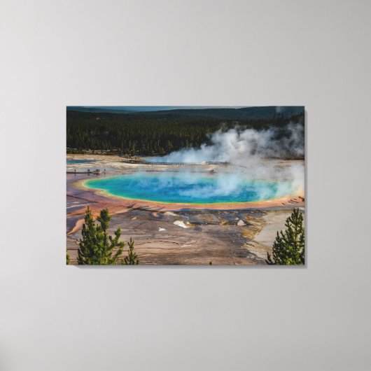 Nationaal park Grand Prismatic Spring Yellowstone Canvas Afdruk (Voorkant)