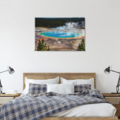 Nationaal park Grand Prismatic Spring Yellowstone Canvas Afdruk (Insitu (Slaapkamer))