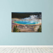 Nationaal park Grand Prismatic Spring Yellowstone Canvas Afdruk (Insitu (Houten vloer))