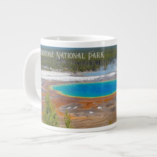 Nationaal park Grand Prismatic Spring Yellowstone Grote Koffiekop (Links)