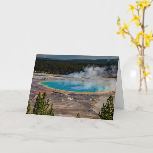 Nationaal park Grand Prismatic Spring Yellowstone Kaart (Gele Bloem)