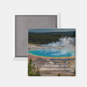 Nationaal park Grand Prismatic Spring Yellowstone Magneet (Voorkant / Achterkant)