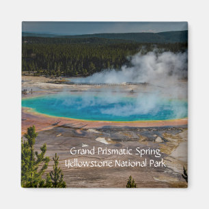 Nationaal park Grand Prismatic Spring Yellowstone Magneet