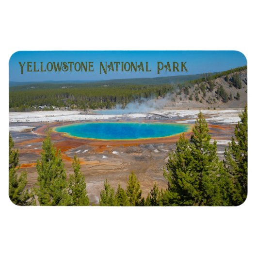 Nationaal park Grand Prismatic Spring Yellowstone Magneet (Horizontaal)