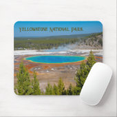 Nationaal park Grand Prismatic Spring Yellowstone Muismat (Met muis)