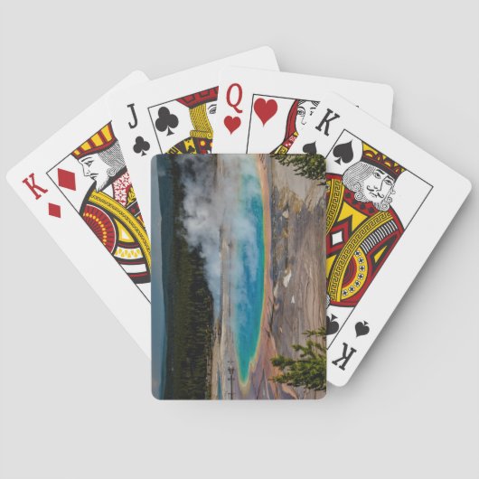 Nationaal park Grand Prismatic Spring Yellowstone Pokerkaarten (Achterkant)