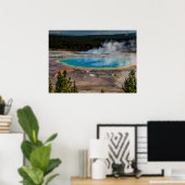 Nationaal park Grand Prismatic Spring Yellowstone Poster (Thuiskantoor)
