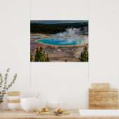 Nationaal park Grand Prismatic Spring Yellowstone Poster (Keuken)