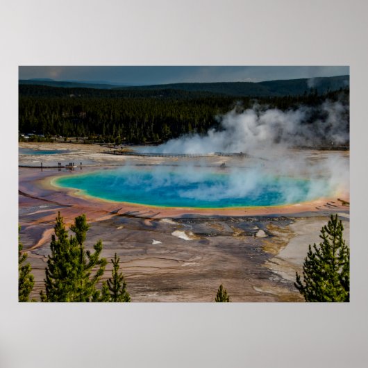 Nationaal park Grand Prismatic Spring Yellowstone Poster (Voorkant)