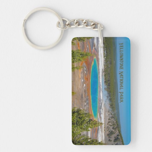 Nationaal park Grand Prismatic Spring Yellowstone Sleutelhanger (Voorkant)