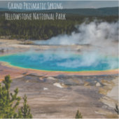 Nationaal park Grand Prismatic Spring Yellowstone Sticker (Voorkant)