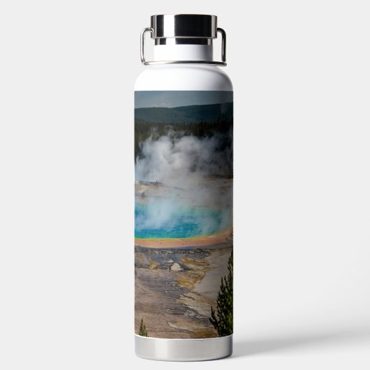 Nationaal park Grand Prismatic Spring Yellowstone Waterfles (Achterkant)