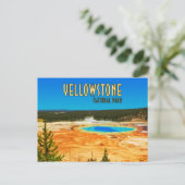  nationaal park Grand Prismatic Yellowstone Briefkaart (Staand voorkant)