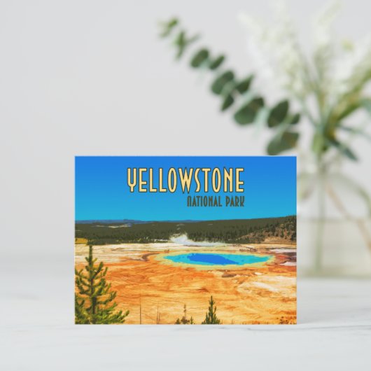  nationaal park Grand Prismatic Yellowstone Briefkaart (Staand voorkant)