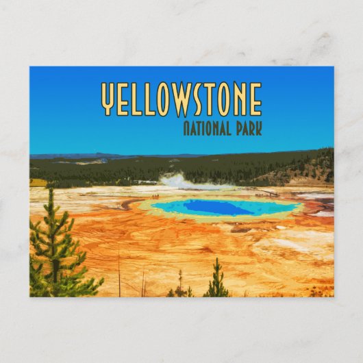  nationaal park Grand Prismatic Yellowstone Briefkaart (Voorkant)