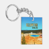  nationaal park Grand Prismatic Yellowstone Sleutelhanger (Voorkant Links)