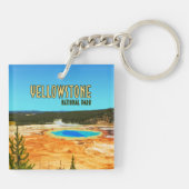  nationaal park Grand Prismatic Yellowstone Sleutelhanger (Achterkant)