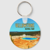  nationaal park Grand Prismatic Yellowstone Sleutelhanger (Voorkant)