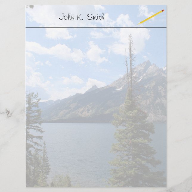 Nationaal park Grand Teton. (Voorkant)