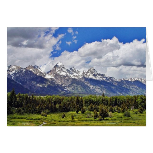 Nationaal park Grand Teton. (Voorkant Horizontaal)