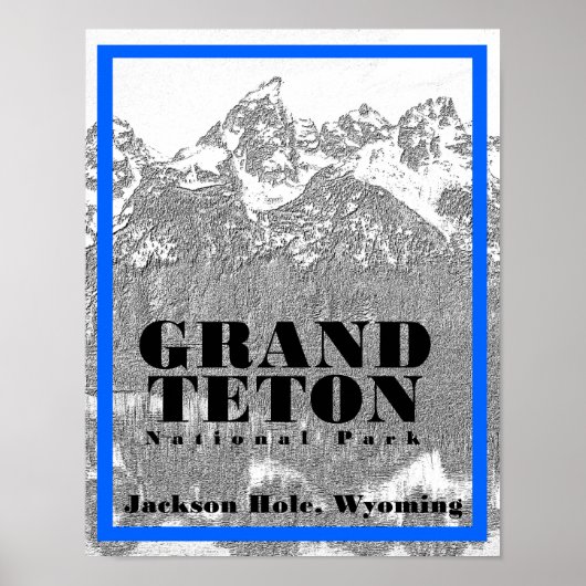 Nationaal park Grand Teton - 11 x 14 Poster (Voorkant)