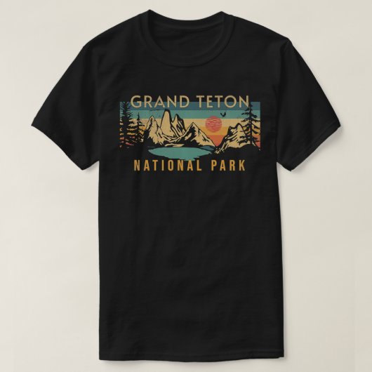 Nationaal park Grand Teton 1 T-shirt (Design voorkant)