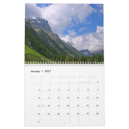 Nationaal Park Grand Teton 2009 Kalender (Jan 2027)
