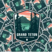 Nationaal park Grand Teton | Afgesneden Sticker