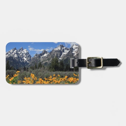 Nationaal park Grand Teton Bagagelabel (Voorkant horizontaal)