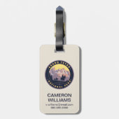 Nationaal park Grand Teton Bagagelabel (Achterkant verticaal)