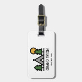 Nationaal park Grand Teton Bagagelabel (Voorkant verticaal)